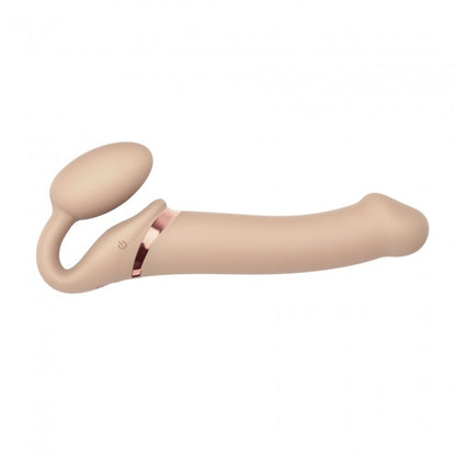 StrapOnMe Vibrating Bendable Strap-On Vanilla L (MSRP CAD$209.99)