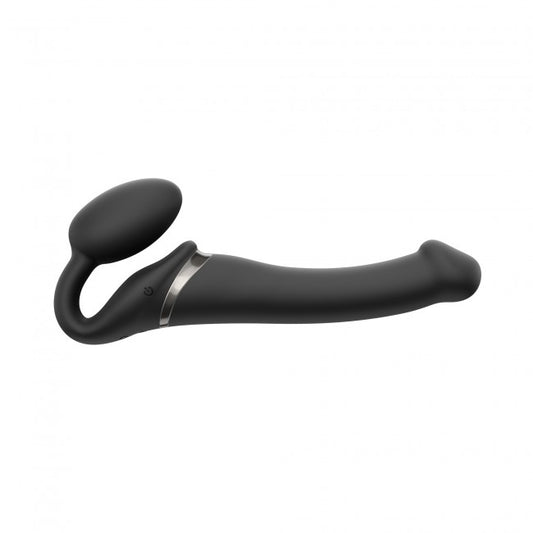 StrapOnMe Vibrating Bendable Strap-On Black M (MSRP CAD$194.99)