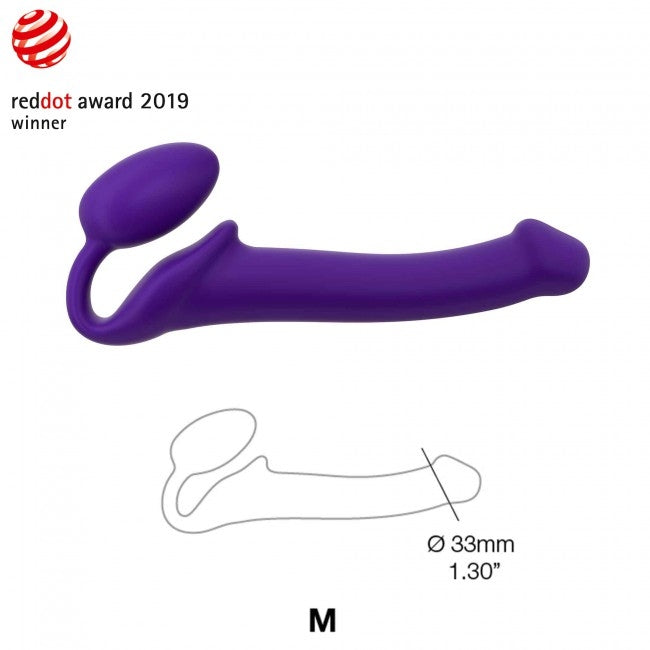 StrapOnMe Semi-Realistic Bendable Strap On Purple M (MSRP CAD$119.99)