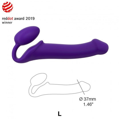 StrapOnMe Semi-Realistic Bendable Strap On Purple L (MSRP CAD$134.99)