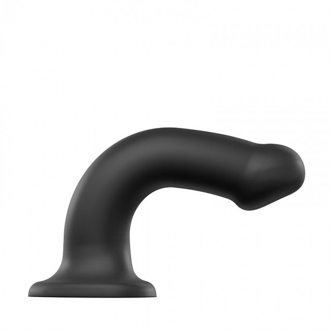 StrapOnMe Semi-Realistic Dual Density Bendable Dildo Black L (MSRP CAD$119.99)