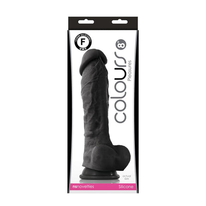 NS - Colours - Pleasures - 8" Dildo - Black