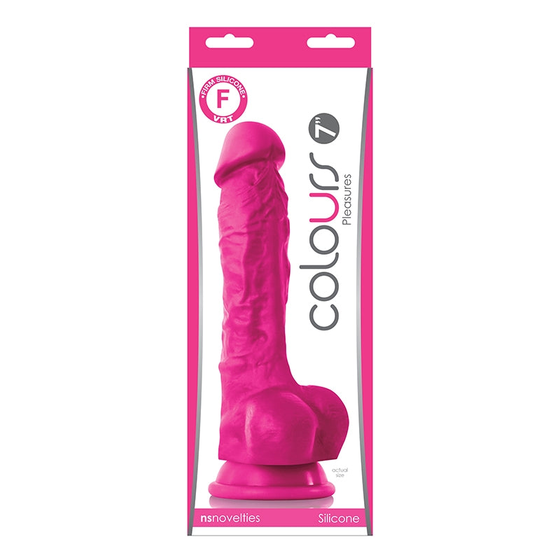 NS - Colours - Pleasures - 7" Dildo - Pink