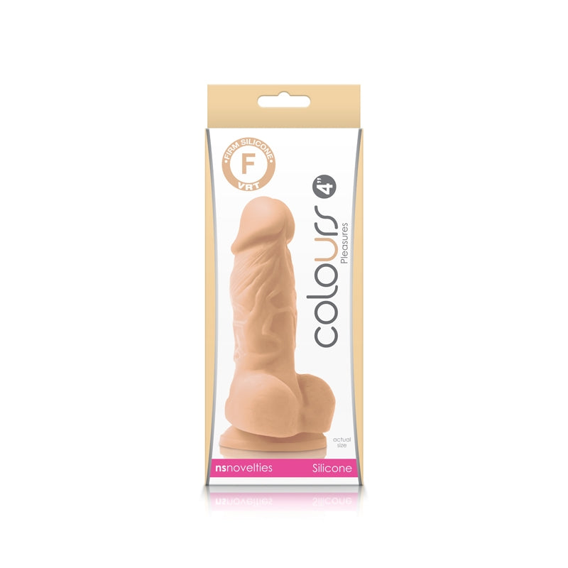 NS - Colours Pleasures - 4" Dildo - White