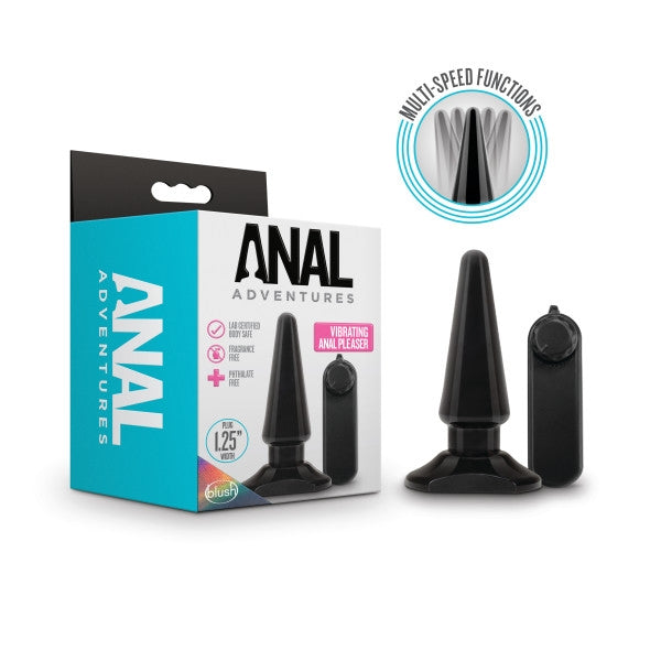 Blush - Basic Vibrating Anal Pleaser - Black