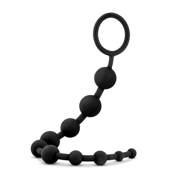 Blush - Platinum - Silicone 10 Anal Beads - Black