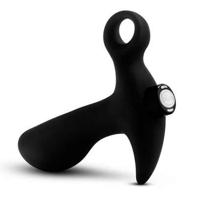 Blush - Platinum - Silicone Vibrating Prostate Massager 01 - Black