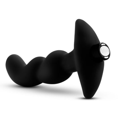 Blush - Platinum - Silicone Vibrating Prostate Massager 03 - Black