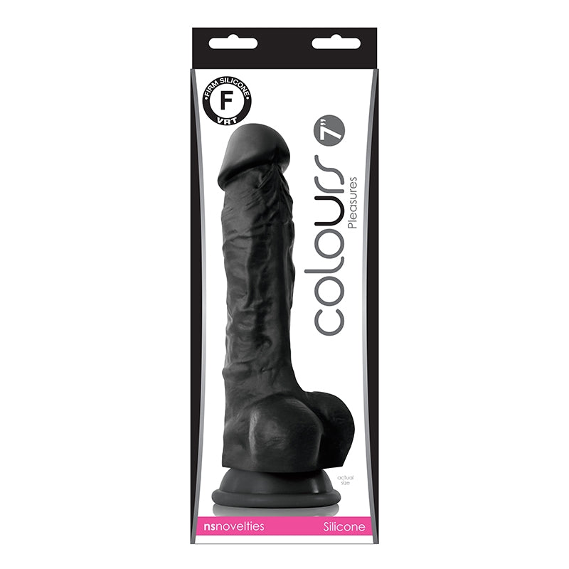 NS - Colours - Pleasures - 7" Dildo - Black