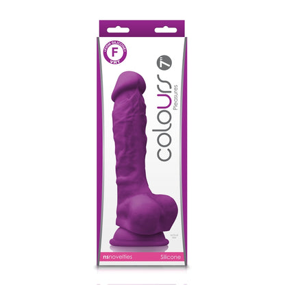 NS - Colours - Pleasures - 7" Dildo - Purple