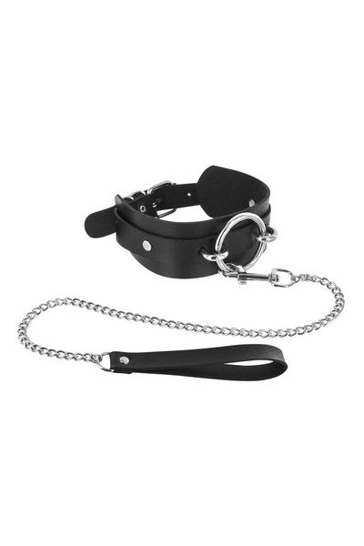 FT Choker with Leash Black