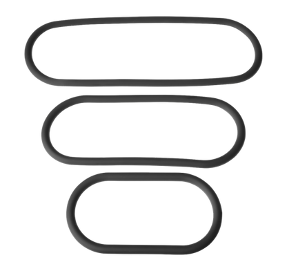 PerfectFit - Xplay Silicone Thin Wrap Ring 3-Pack (9,12,15)