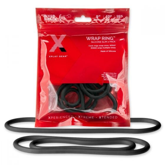 PerfectFit - Xplay Silicone Thin Wrap Ring 3-Pack (9,12,15)