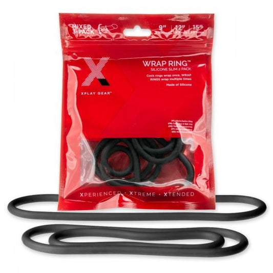 PerfectFit - Xplay Silicone Thin Wrap Ring 3-Pack (9,12,15)