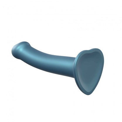 StrapOnMe Mono Density Dildo Metallic Duck Blue Size M Shine (MSRP CAD$89.99)