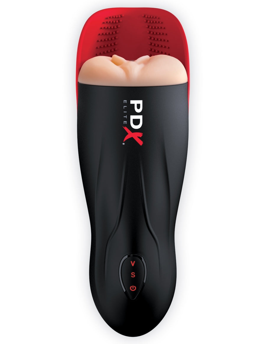 PDX Elite Fuck-O-Matic Stroker - Light/Red/Black