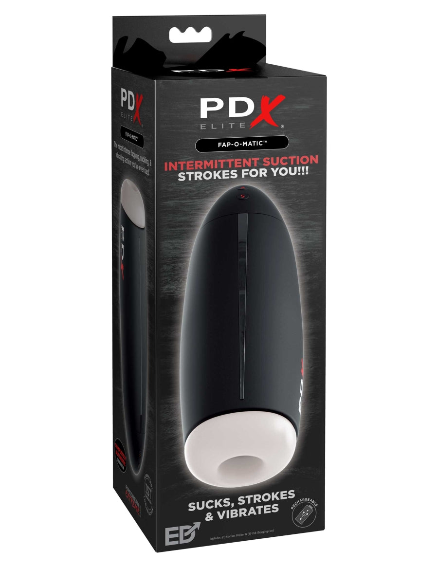 PDX Elite Fap-O-Matic Stroker - White/Black