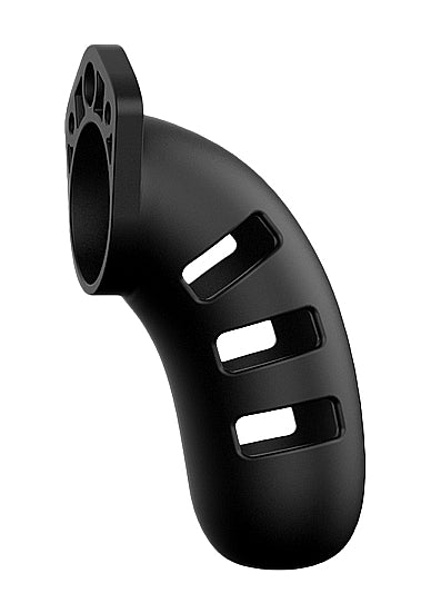 Shots - ManCage - Model 21 - Chastity - 4.5" - Silicone Cock Cage - Black
