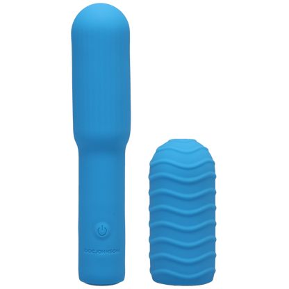Pocket Rocket - Elite - Rechargeable with Removable Sleeve - Sky Blue