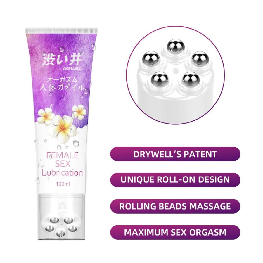 Drywell - Double Sensation Beads Massage Orgasm Female Sex Lubrication 100mL