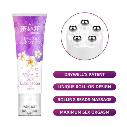 Drywell - Double Sensation Beads Massage Orgasm Female Sex Lubrication 100mL