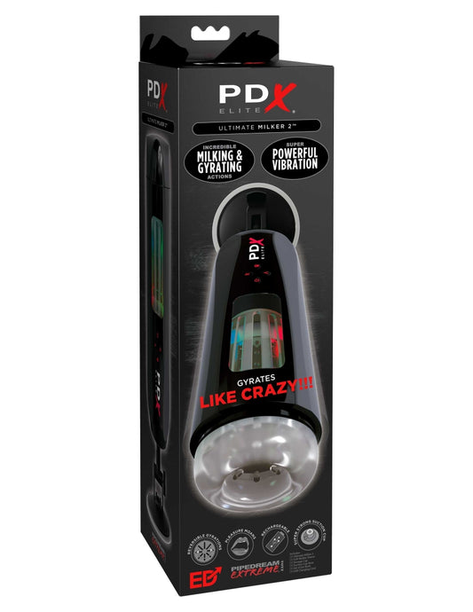 PDX Elite Ultimate Milker 2 - Black/Clear