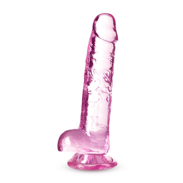 Blush - Naturally Yours - 7" Crystalline Dildo - Rose