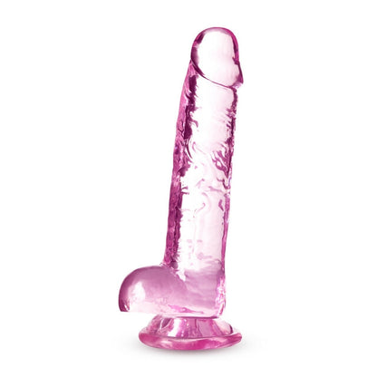 Blush - Naturally Yours - 7" Crystalline Dildo - Rose