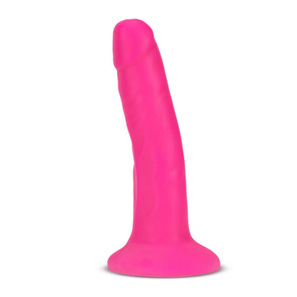 Blush - Neo Elite - 6 Inch Silicone Dual Density Cock - Neon Pink