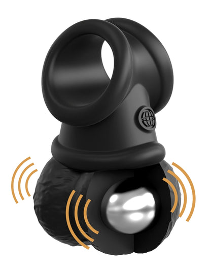 King Cock Elite Ultimate Vibrating Silicone Body Dock Kit with Remote