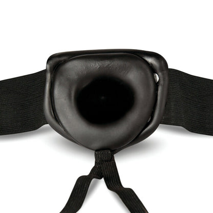 Blush - Dr. Skin 6" Hollow Strap On - Black