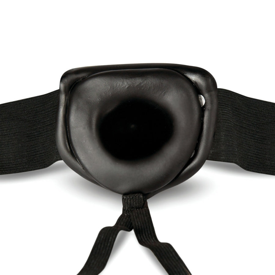 Blush - Dr. Skin 7" Hollow Strap On - Black