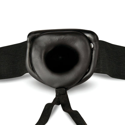Blush - Dr. Skin 7" Hollow Strap On - Black