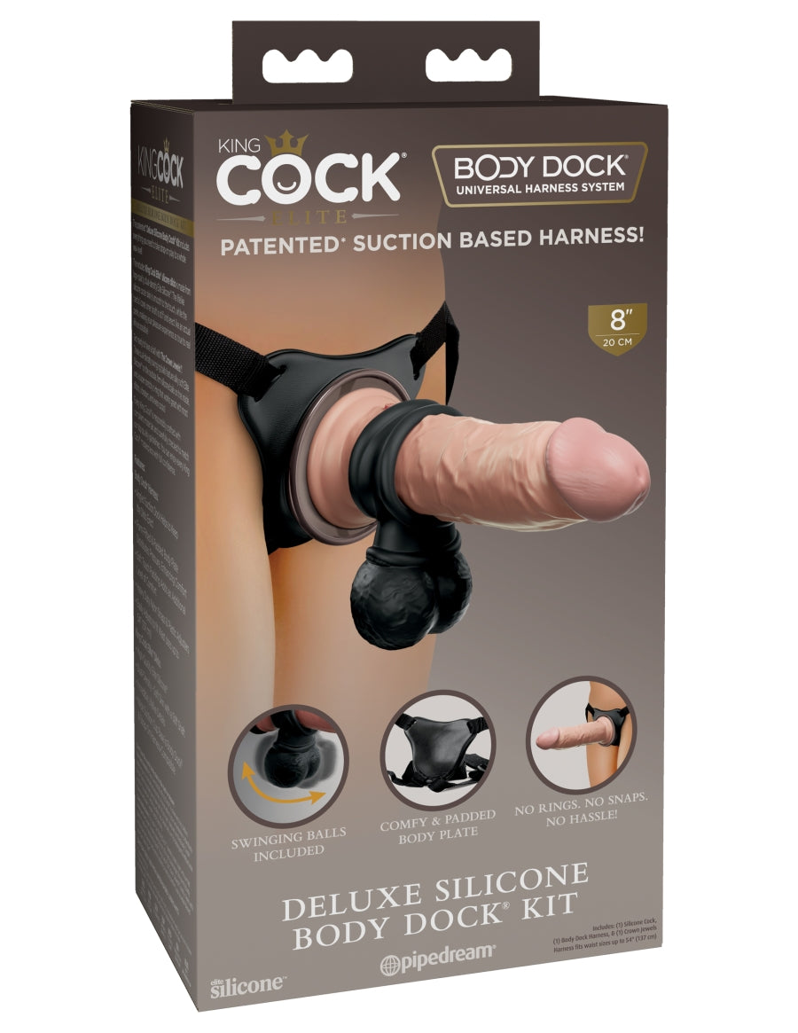 King Cock Elite Deluxe Silicone Body Dock Kit