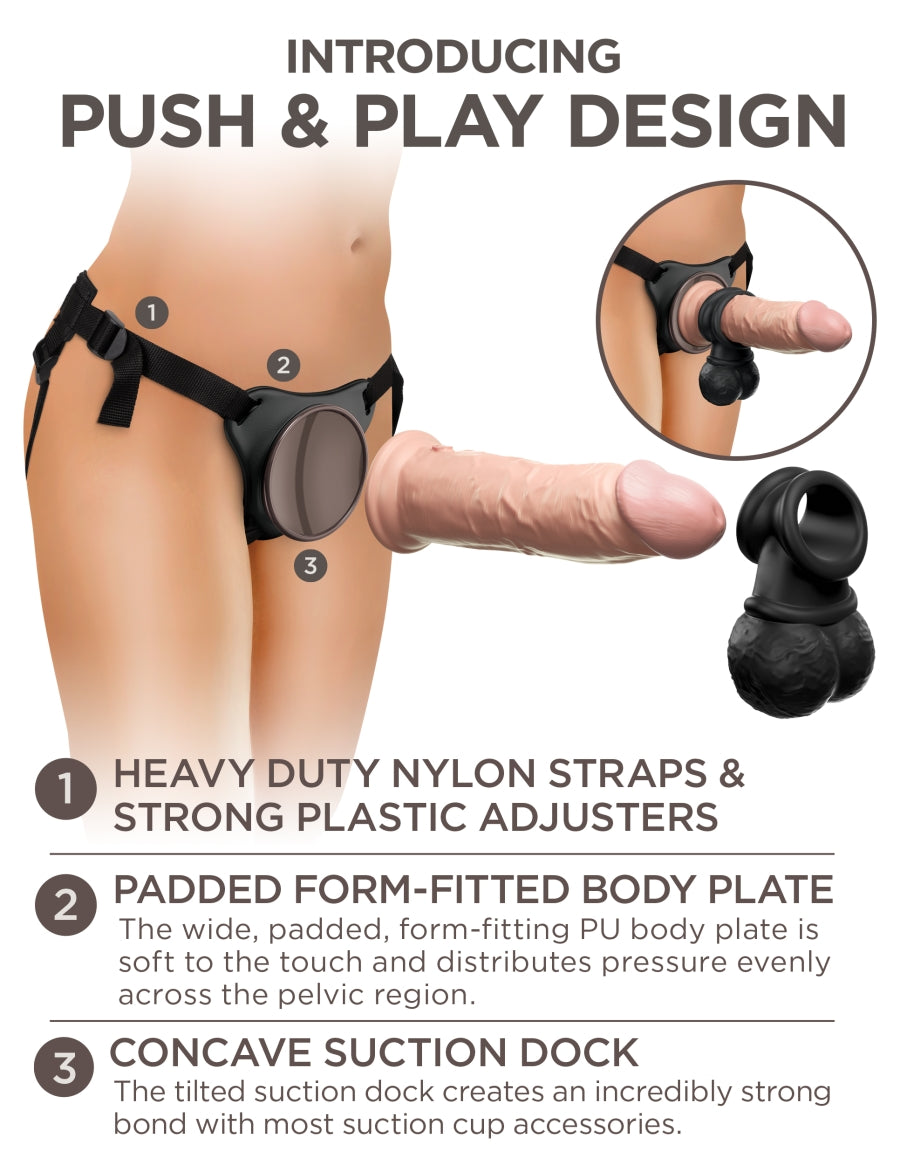 King Cock Elite Deluxe Silicone Body Dock Kit