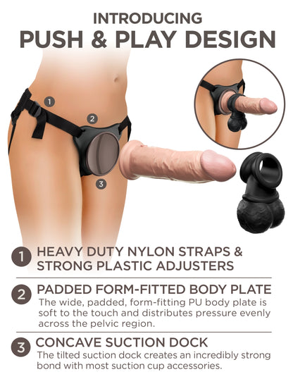 King Cock Elite Deluxe Silicone Body Dock Kit