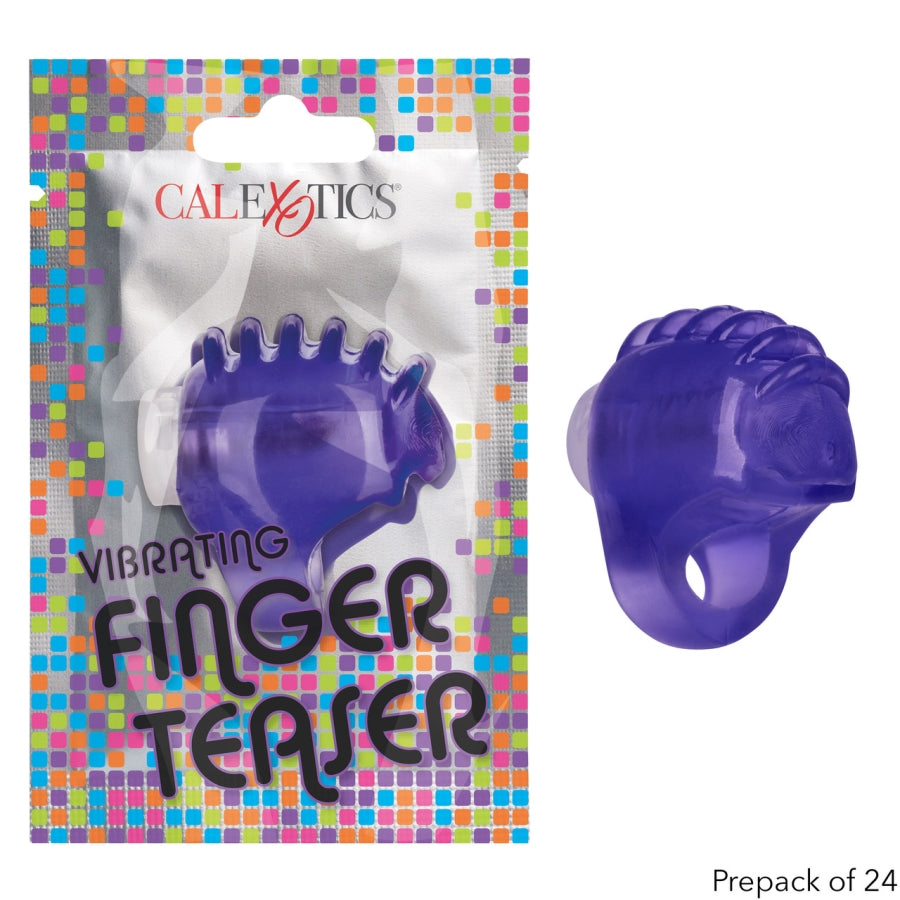Foil Pack Vibrating Finger Teaser - Purple (Case QTY: 24)