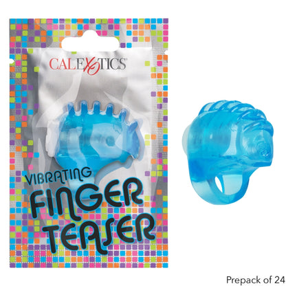Foil Pack Vibrating Finger Teaser - Blue (Case QTY: 24)