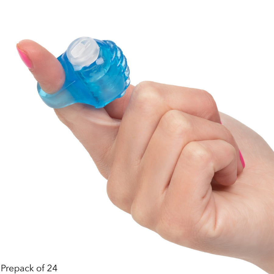 Foil Pack Vibrating Finger Teaser - Blue (Case QTY: 24)