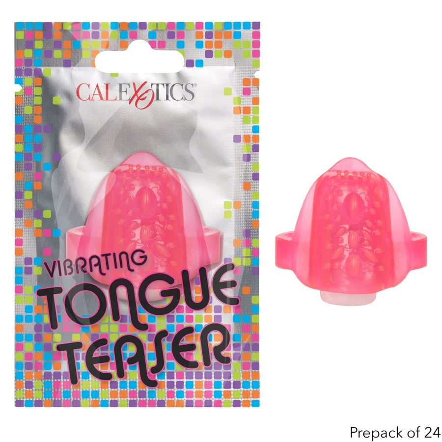 Foil Pack Vibrating Tongue Teaser - Pink (Case QTY: 24)