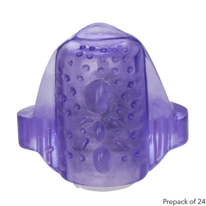 Foil Pack Vibrating Tongue Teaser - Purple (Case QTY: 24)