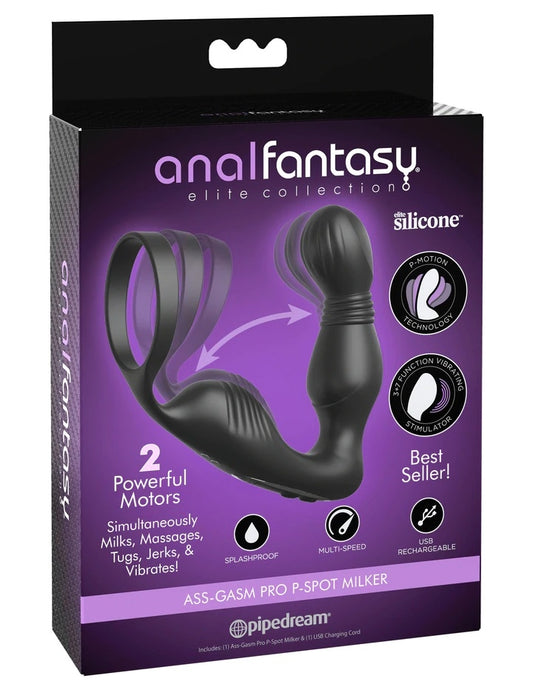 AF Elite Ass-Gasm Pro P-Spot Milker - Black