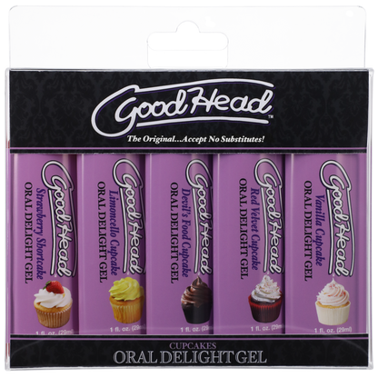 GoodHead - Oral Delight Gel - Cupcakes - 5 Pack - 1 fl. oz.