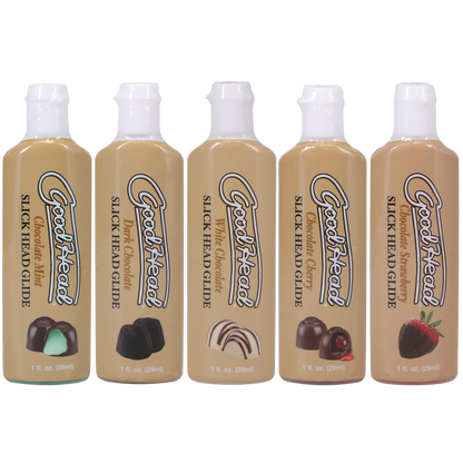 GoodHead - Slick Head Glide - Chocolates - 5 Pack - 1 fl. oz.
