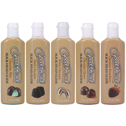 GoodHead - Slick Head Glide - Chocolates - 5 Pack - 1 fl. oz.