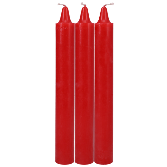 Doc Johnson Japanese Drip Candles - Set of 3 - Red
