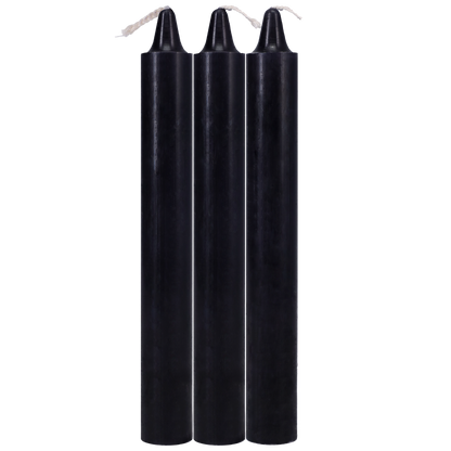 Japanese Drip Candles - Set of 3 - Black