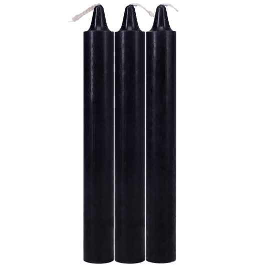 Doc Johnson Japanese Drip Candles - Set of 3 - Black