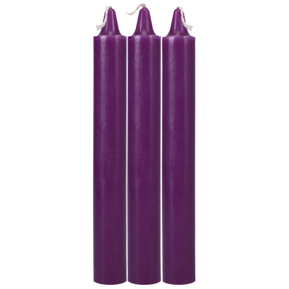 Japanese Drip Candles - Set of 3 - Purple