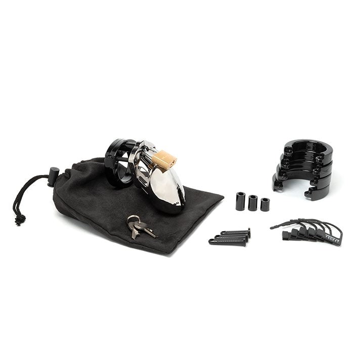 Chastity Kits - CB-6000S Chrome Kit with 2 1/2" Cage